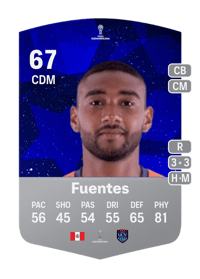 Aldair Fuentes CONMEBOL Sudamericana 67 OVR