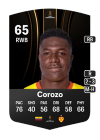 Diego Corozo CONMEBOL Libertadores 65 OVR