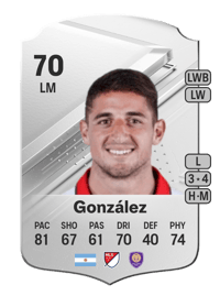 Gastón González Rare 70 OVR