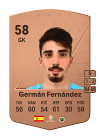 Germán Fernández Common 58 OVR