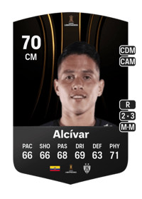 Jordy Alcívar CONMEBOL Libertadores 70 OVR