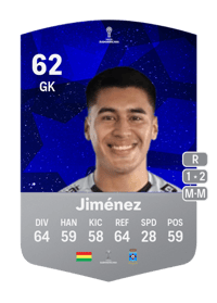 Carlos Jiménez CONMEBOL Sudamericana 62 OVR