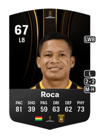 Carlos Roca CONMEBOL Libertadores 67 OVR