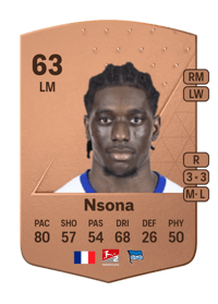 Kélian Nsona Common 63 OVR