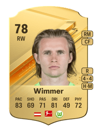 Patrick Wimmer Rare 78 OVR