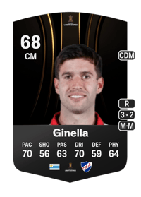 Francisco Ginella CONMEBOL Libertadores 68 OVR