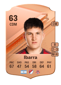 Franco Ibarra Rare 63 OVR