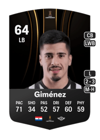 Néstor Giménez CONMEBOL Libertadores 64 OVR
