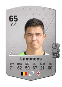 Senne Lammens Common 65 OVR