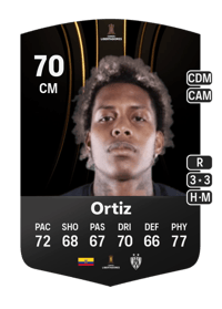 Joao Ortiz CONMEBOL Libertadores 70 OVR