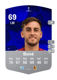 Facundo Boné CONMEBOL Sudamericana 69 OVR