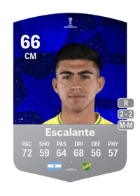 Lautaro Escalante CONMEBOL Sudamericana 66 OVR