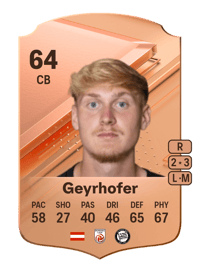 Niklas Geyrhofer Rare 64 OVR