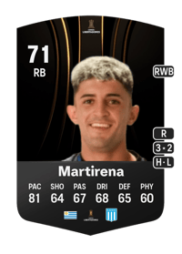 Gastón Martirena CONMEBOL Libertadores 71 OVR