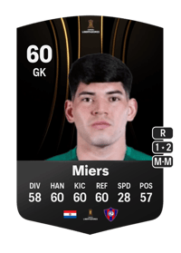José Miers CONMEBOL Libertadores 60 OVR