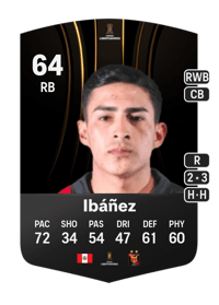 Pedro Ibáñez CONMEBOL Libertadores 64 OVR