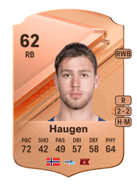 Herman Haugen Rare 62 OVR