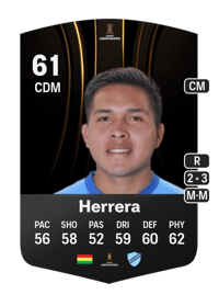 José Herrera CONMEBOL Libertadores 61 OVR