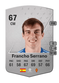 Francho Serrano Common 67 OVR