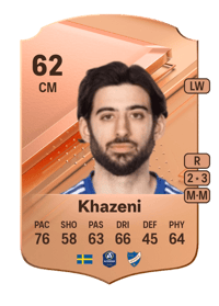 Kristoffer Khazeni Rare 62 OVR