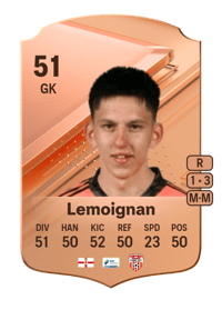 Jack Lemoignan Rare 51 OVR