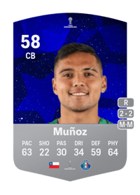 Cristóbal Muñoz CONMEBOL Sudamericana 58 OVR
