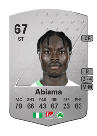 Dickson Abiama Common 67 OVR