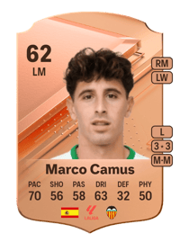 Marco Camus Rare 62 OVR