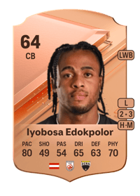 Nosa Iyobosa Edokpolor Rare 64 OVR