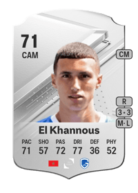 Bilal El Khannous Rare 71 OVR