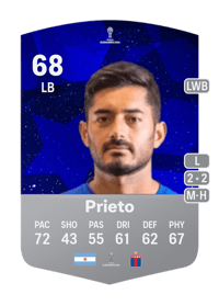 Sebastián Prieto CONMEBOL Sudamericana 68 OVR