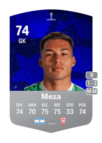 Sebastián Meza CONMEBOL Sudamericana 74 OVR