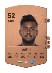 Sheikh Sahil Common 52 OVR