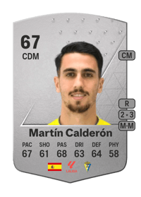 Martín Calderón Common 67 OVR