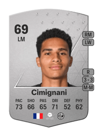 Yanis Cimignani Common 69 OVR