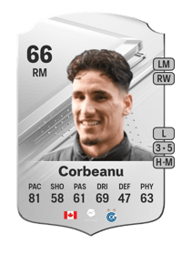 Theo Corbeanu Rare 66 OVR