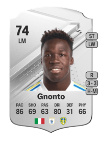 Wilfried Gnonto Rare 74 OVR