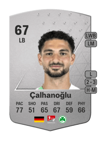 Kerim Çalhanoğlu Common 67 OVR