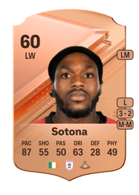 Ayodeji Sotona Rare 60 OVR