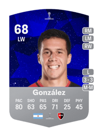 Francisco González CONMEBOL Sudamericana 68 OVR