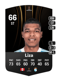 Percy Liza CONMEBOL Libertadores 66 OVR
