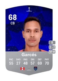 Renzo Garcés CONMEBOL Sudamericana 68 OVR