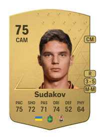 Heorhii Sudakov Common 75 OVR