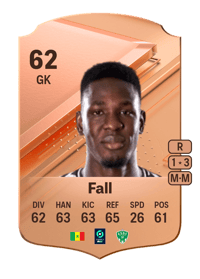 Boubacar Fall Rare 62 OVR