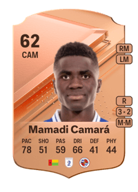Mamadi Camará Rare 62 OVR