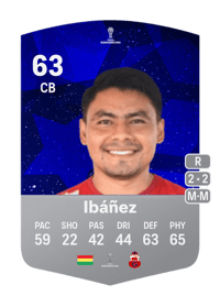 Jefferson Ibáñez CONMEBOL Sudamericana 63 OVR