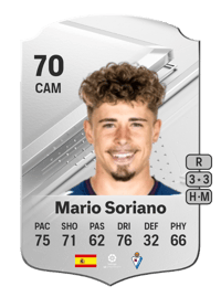 Mario Soriano Rare 70 OVR