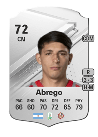 Gonzalo Abrego Rare 72 OVR