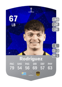 Valentín Rodríguez CONMEBOL Sudamericana 67 OVR