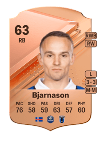Aron Bjarnason Rare 63 OVR